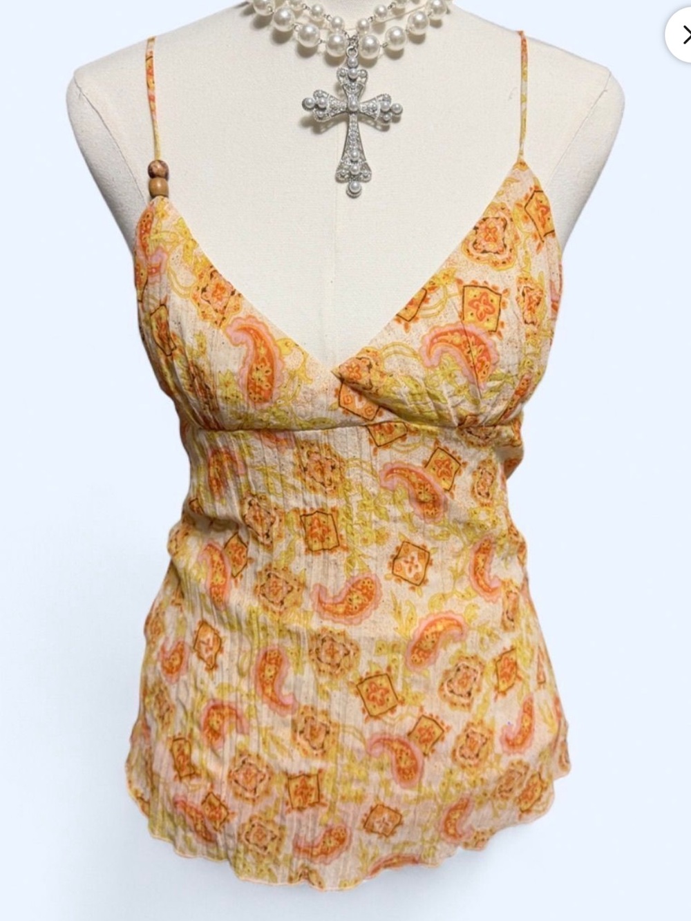 Jordache Paisley Shimmer Tank Top